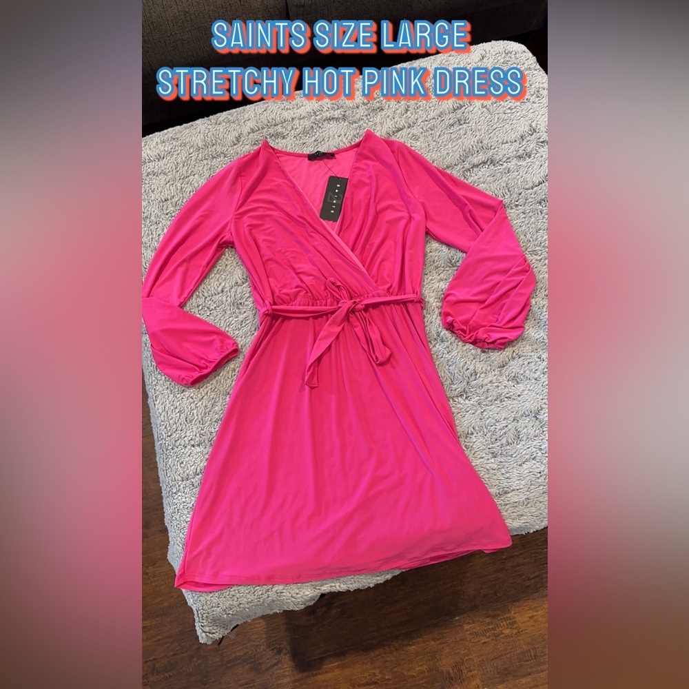 SAINTS Hot Pink Dress